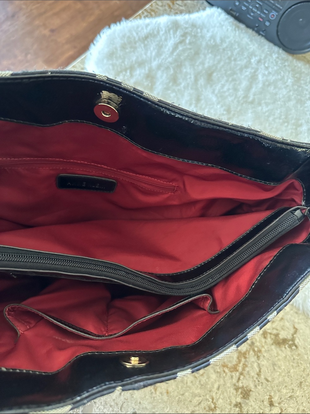Anne Klein zebra print travel bag - Picture 6 of 8